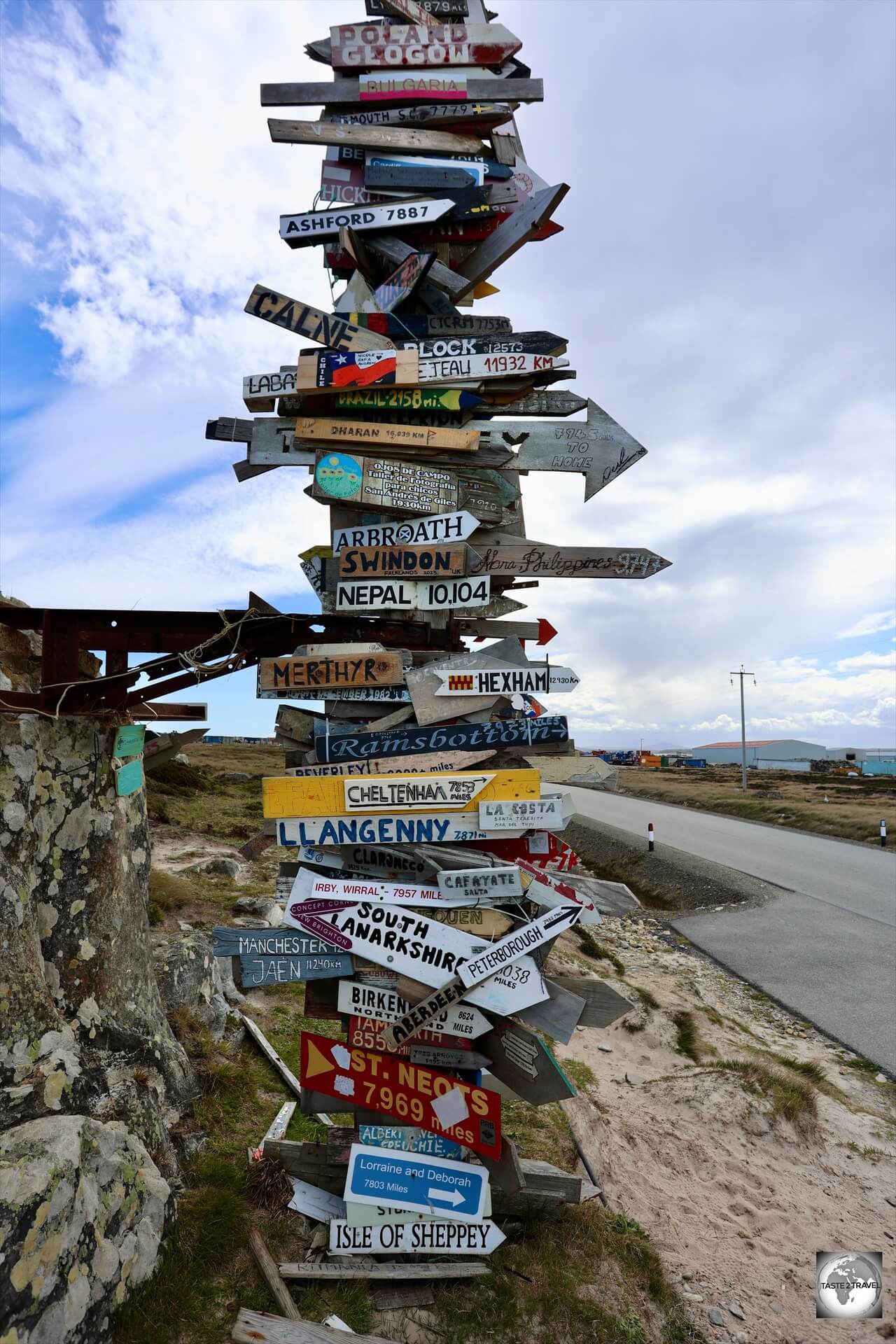 The Totem Pole is located outside of town on the Stanley by-pass road.