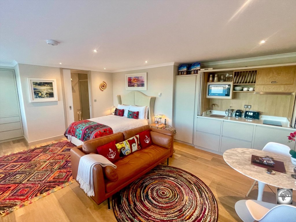 "Anchors Aweigh" - my Airbnb apartment in Stanley and somewhere I could easily live full time.