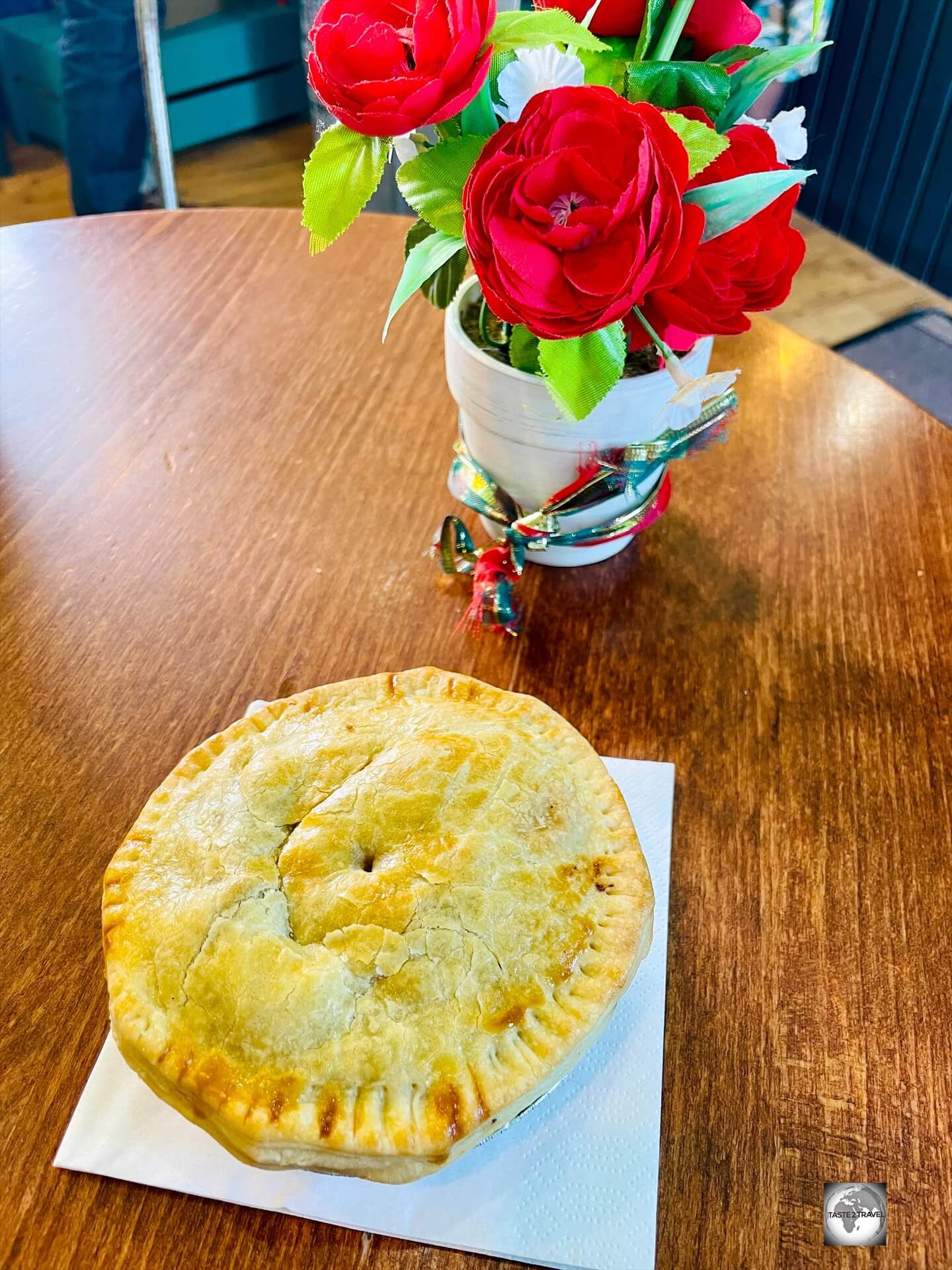 A very tasty lamb pie served for lunch at the Teaberry café.