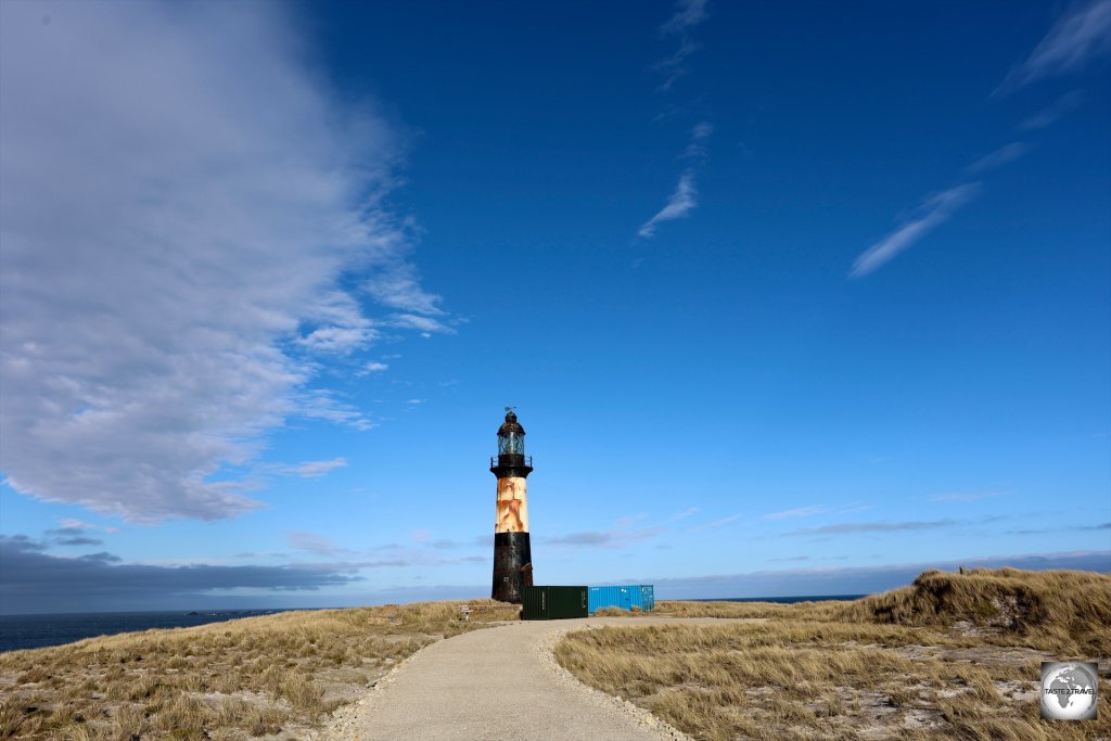 Cape Pembroke lighthouse is located on the most easterly point of the Falklands.