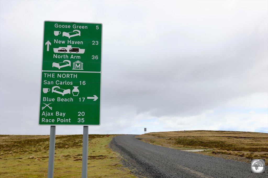 Most roads on the Falkland Islands are well-maintained gravel roads.