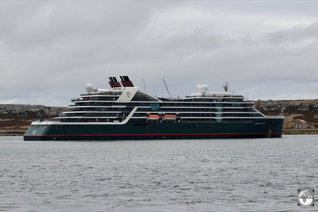 During the peak summer season, Stanley is visited by an Antarctic cruise ship almost daily.