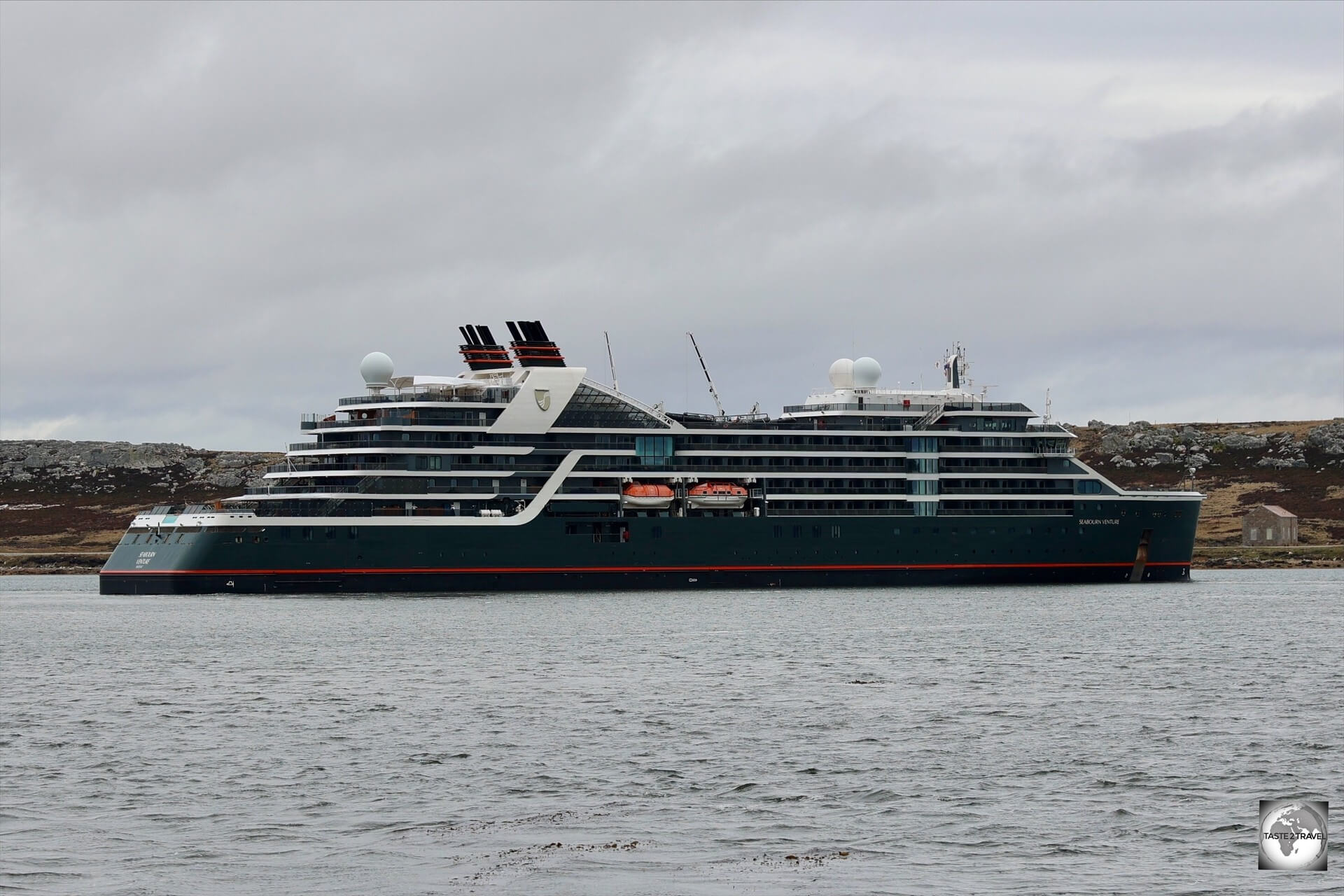 During the peak summer season, Stanley is visited by Antarctic cruise ships several times a week.