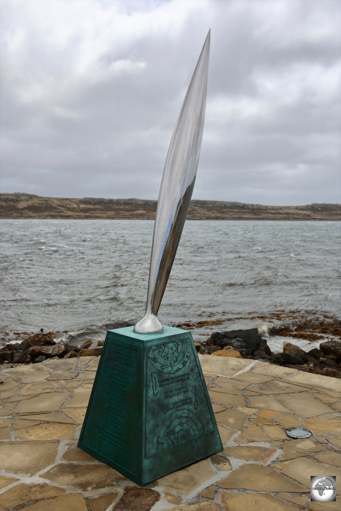 The Antarctic Monument in Stanley is dedicated to British Antarctic Survey personnel who have died in the Antarctic.