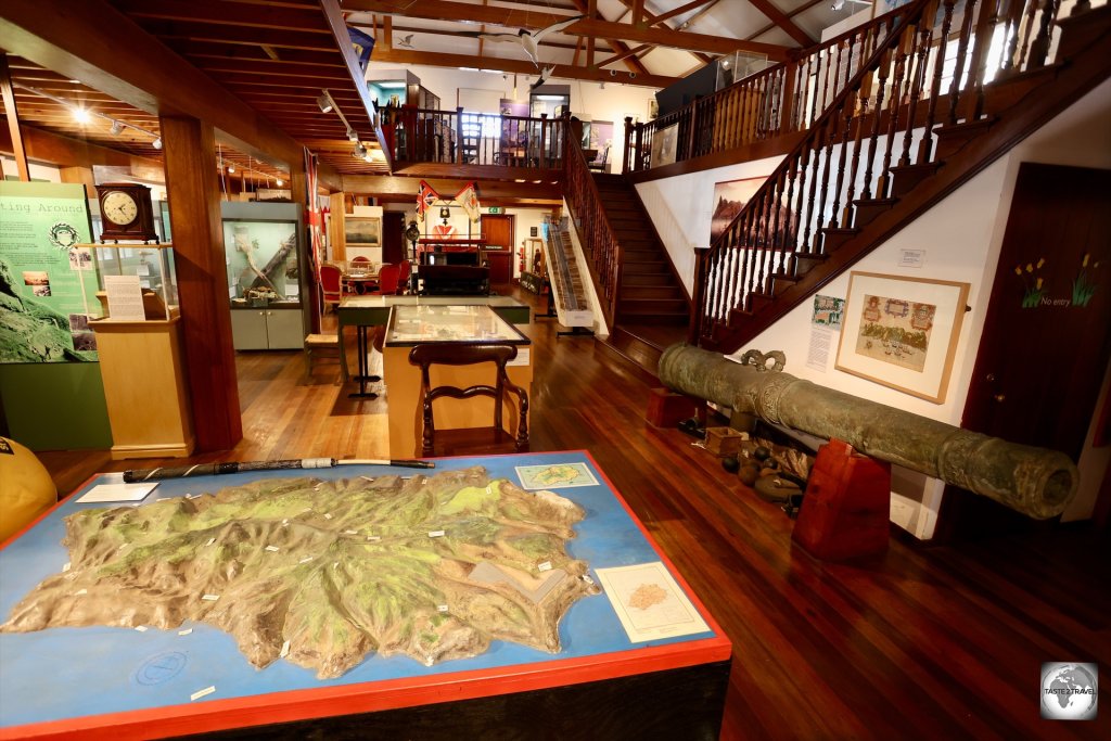 Displays, at the Museum of Saint Helena in Jamestown.