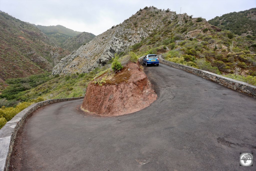 The long and windy road to Sandy Bay.