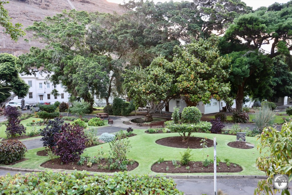 The view of Castle Gardens from the balcony at Anne's Place.