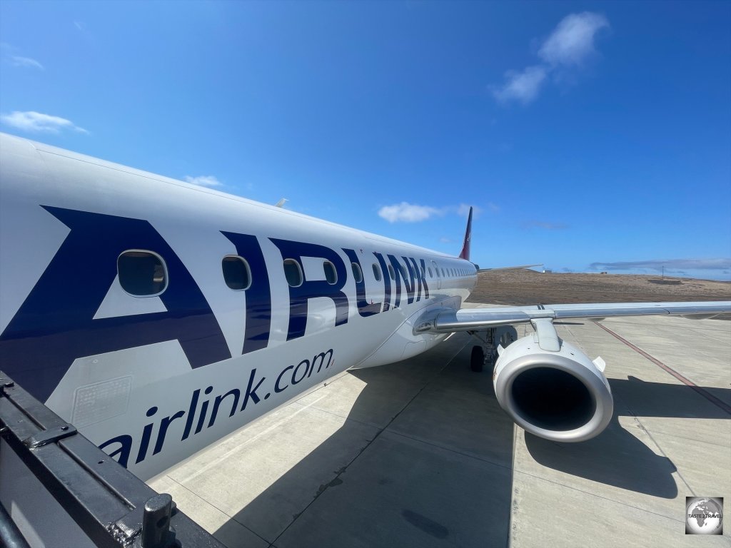 The South African airline, Airlink, provide the only flights to Saint Helena, every Saturday from Johannesburg.