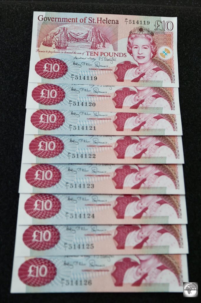 Saint Helena pounds can be purchased from the Bank Of Saint Helena using a credit card.