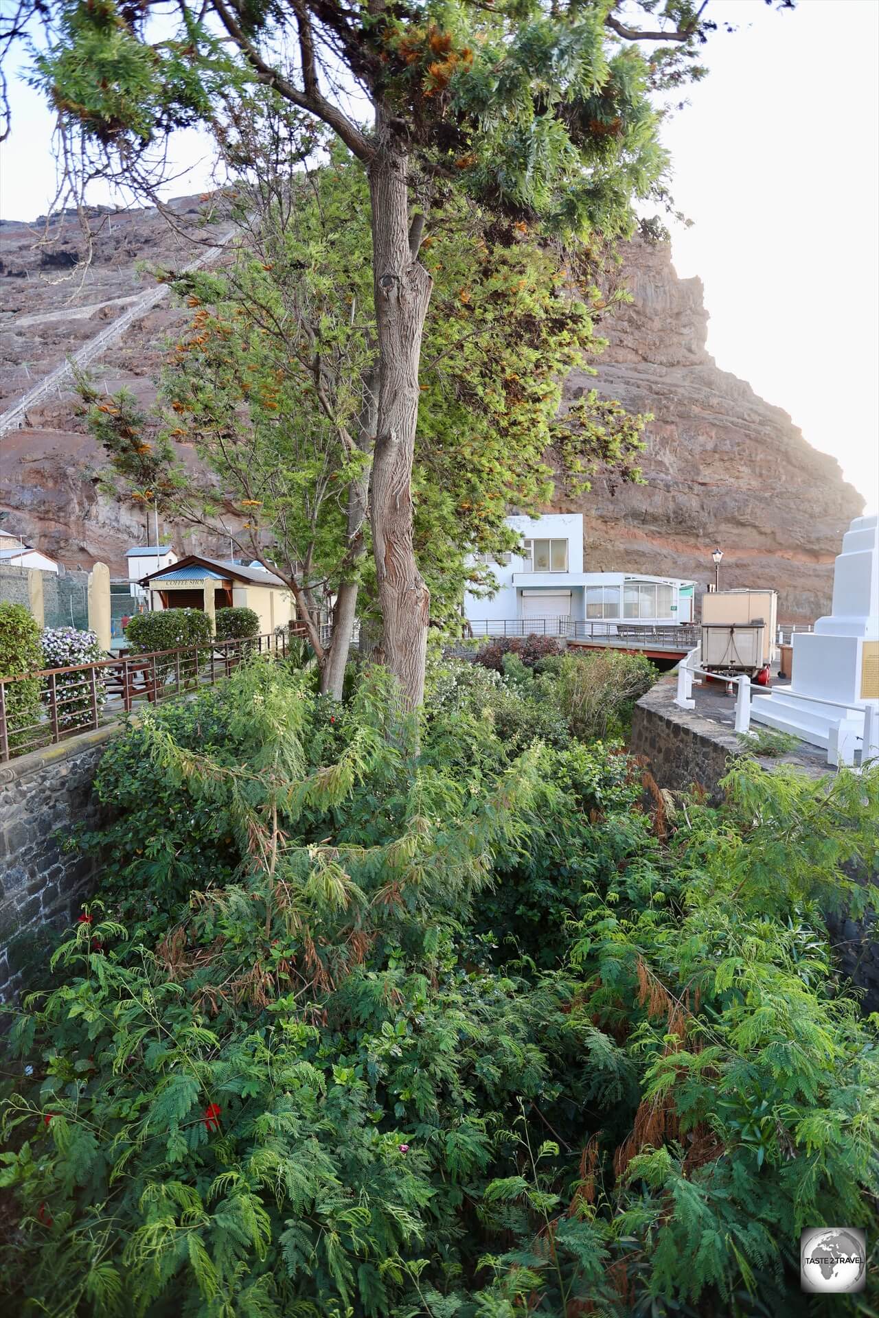 The ancient moat, which once protected Jamestown from the exposed seafront, is now a garden.