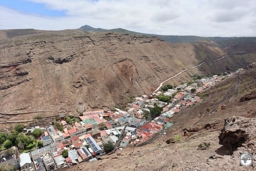 The capital and only town on Saint Helena, Jamestown lies in a very narrow valley - James Valley.