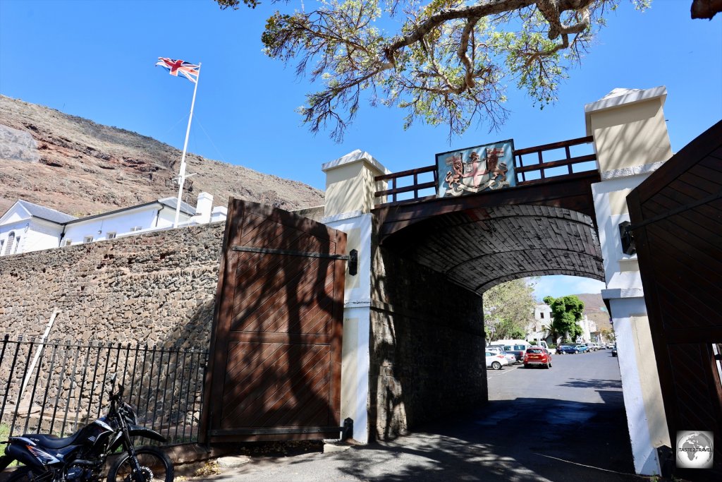 'The Arch' was the one access point through the city wall which once protected Jamestown from any invasion from the sea.