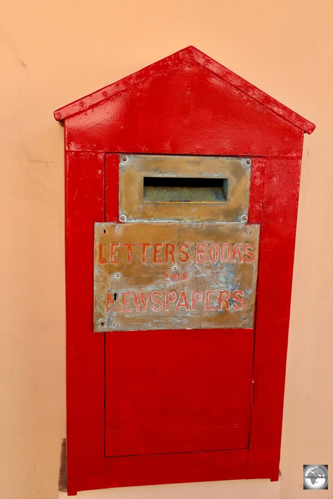 The post box at Jamestown post office.