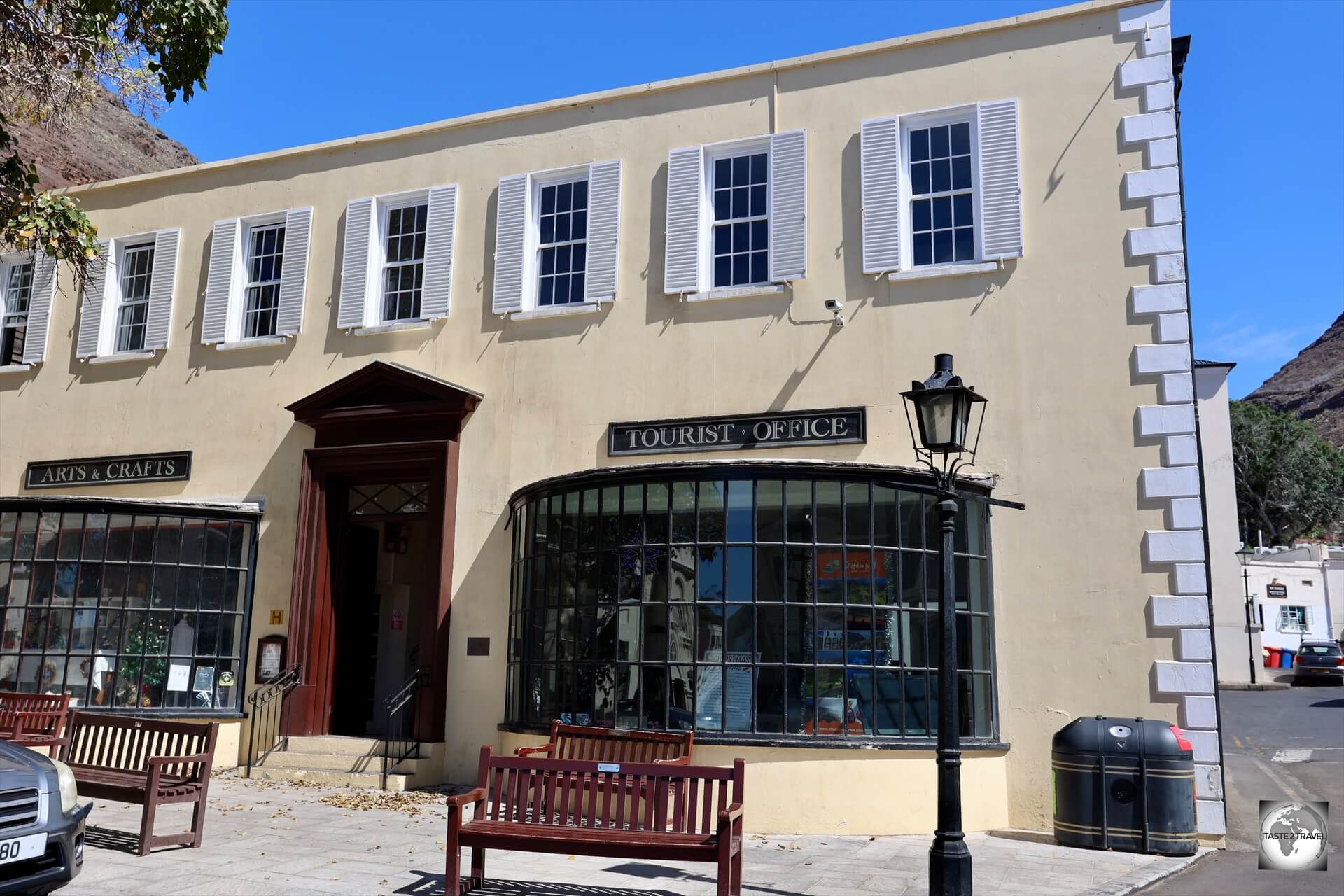 The Saint Helena Tourist Office is located on the main street in Jamestown.