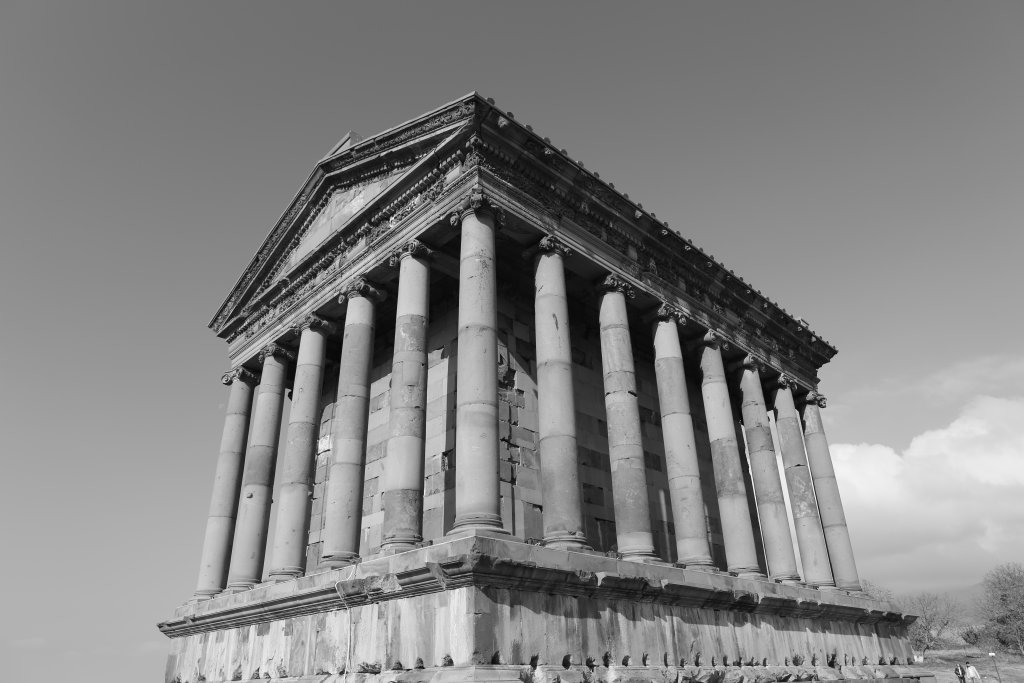 The Ionic-style Garni Temple was built in 77 CE as a temple to the sun god Mihr (Mithra).