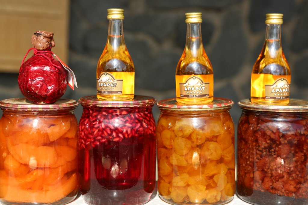 Preserved fruits are very popular in Armenia.