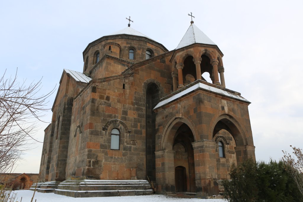 A view of 7th century CE - Saint Hripsime Church - in Etchmiadzin, Armenia.