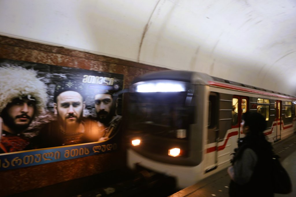 Built during the Soviet-era, Tbilisi metro's deep tunnels were designed to double as bomb shelters.