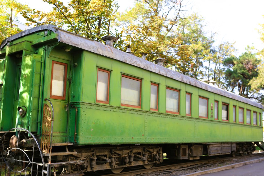 The Joseph Stalin Museum includes Stalin's air-conditioned private rail car.