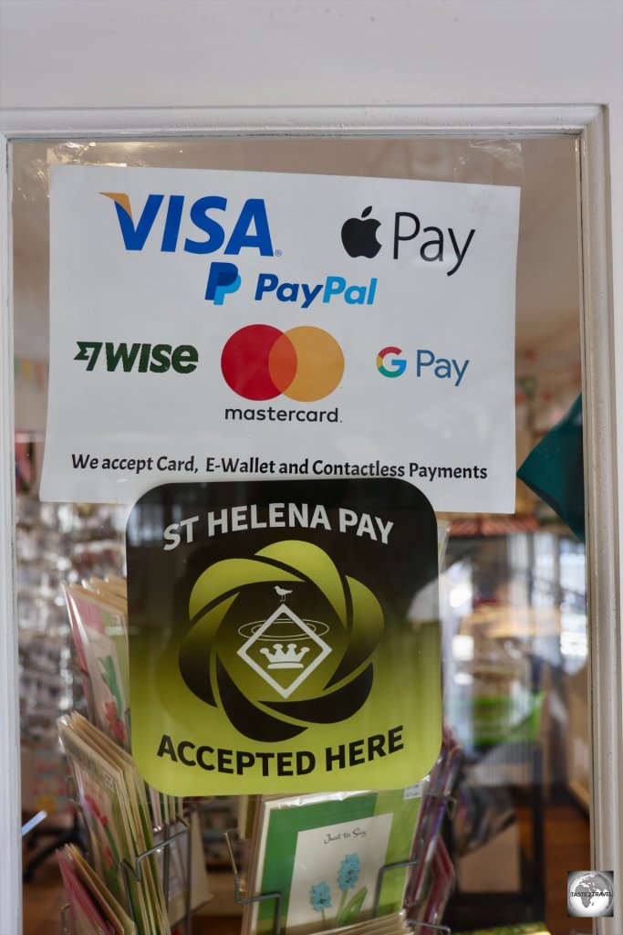 While most merchants accept St Helena Pay, very few accept international credit cards.