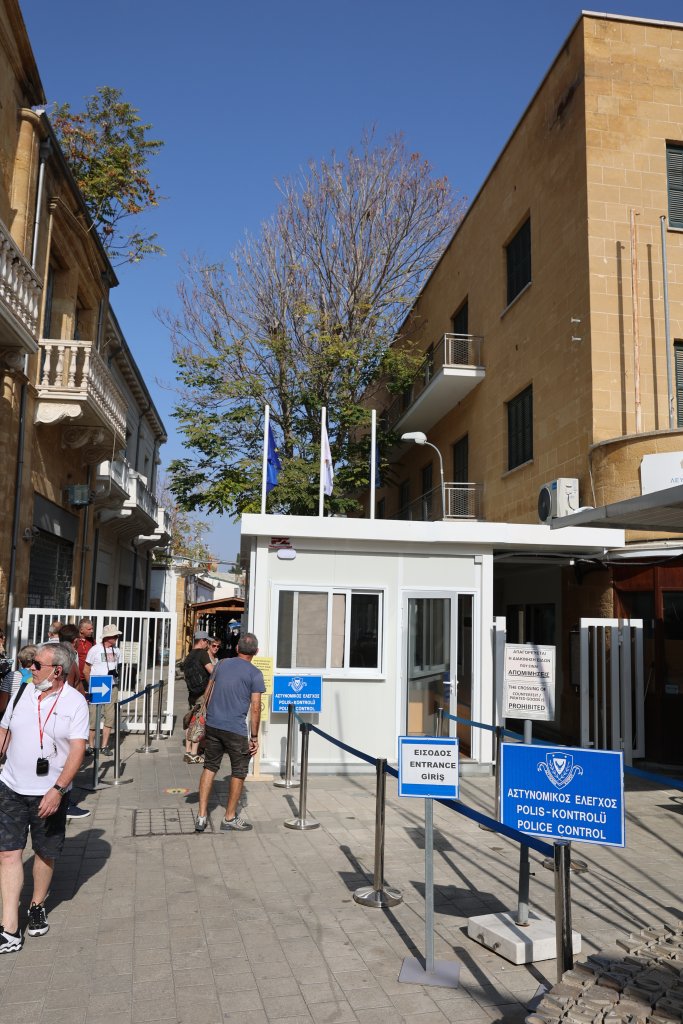 The United Nations Buffer Zone in Cyprus is a demilitarised zone, also known as the "Green Line", that separates the Greek Cypriot south from the Turkish Cypriot north of the island, effectively dividing Cyprus into two parts.