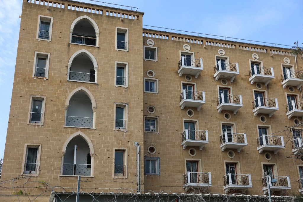 A former luxury hotel, the Ledra Palace Hotel still bears the scars of previous battles.