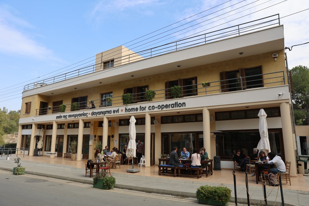 A unique establishment, the Home for Cooperation (H4C) is a community centre located in the middle of the dividing lines in Nicosia, opposite the Ledra Palace Hotel. Besides good food, the centre conducts programs focussed on bringing Cypriots together from both sides of the wall.