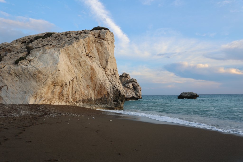 According to one legend, this rock is the site of the birth of the goddess Aphrodite.
