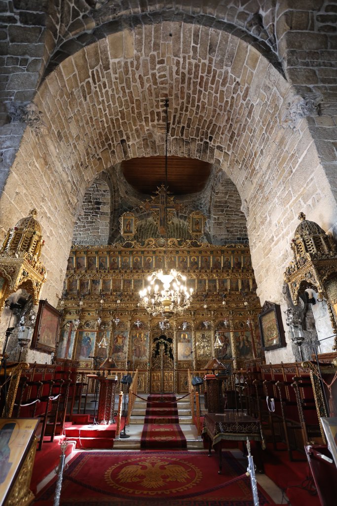A view of the altar, inside the Church of St. Lazarus, in Larnaca.