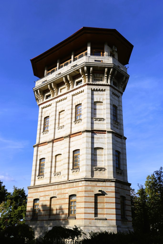 The 22-metre-high Chișinău Water Tower once formed a main part of Chișinău's water system. Today it houses a museum and an observation deck.
