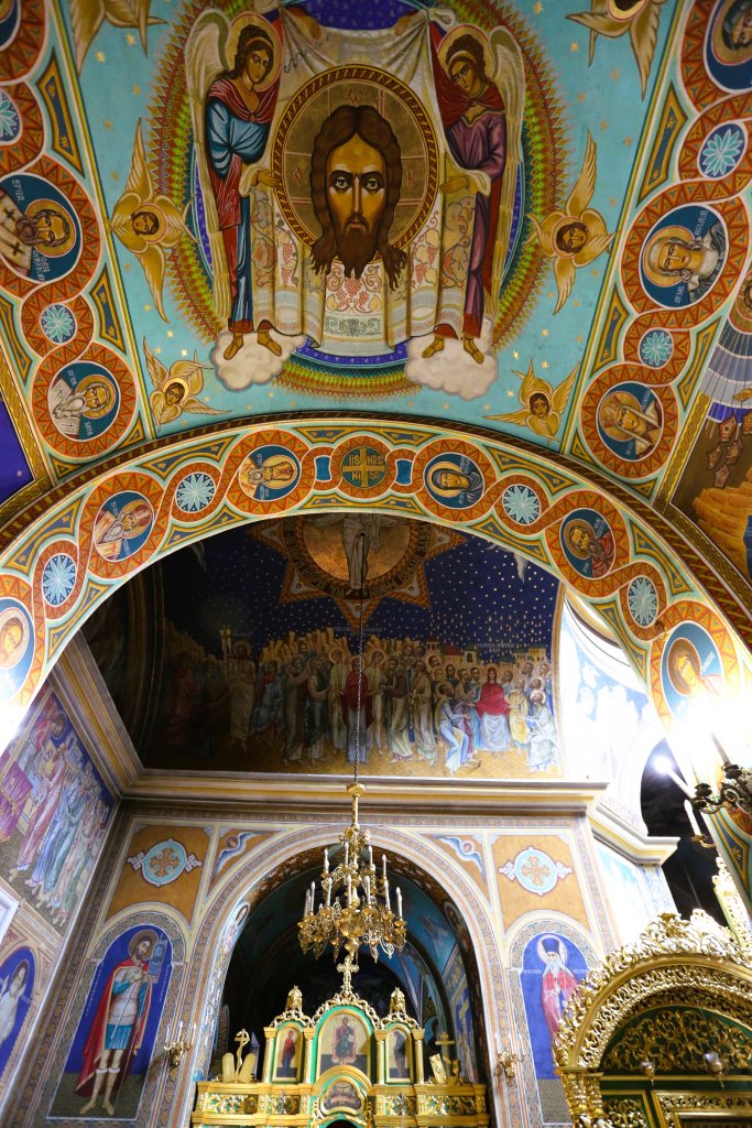 A view of the interior of the Cathedral of Christ’s Nativity, the principal cathedral of Chișinău.