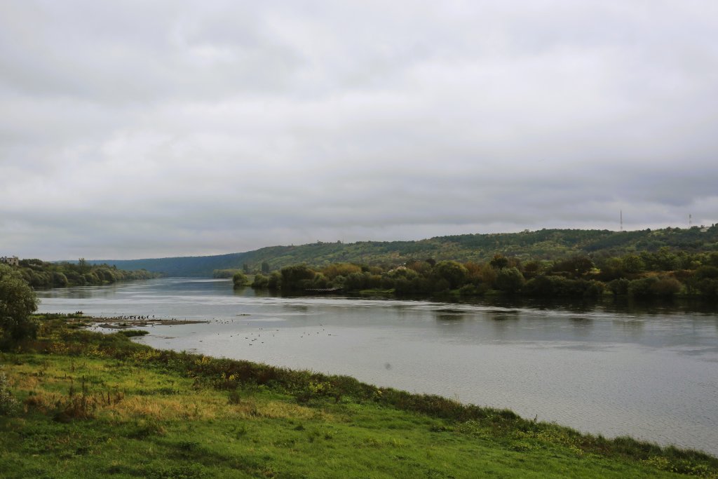 A view of the Dniester River at Soroca, with Ukraine on the opposite bank.