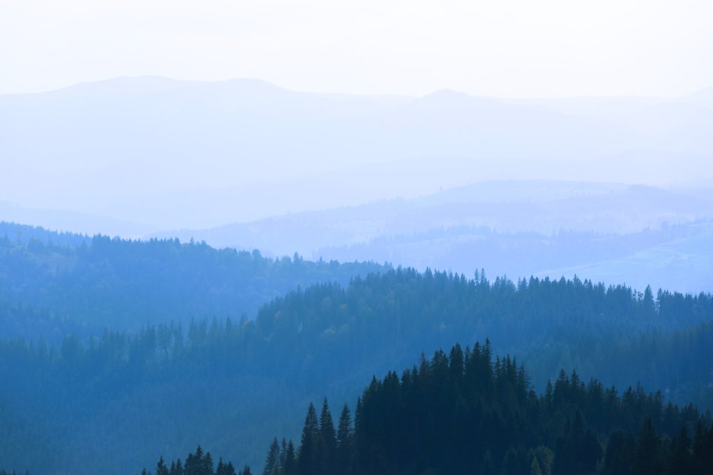 "Bucovina Blues", a view of the Bucovina countryside.