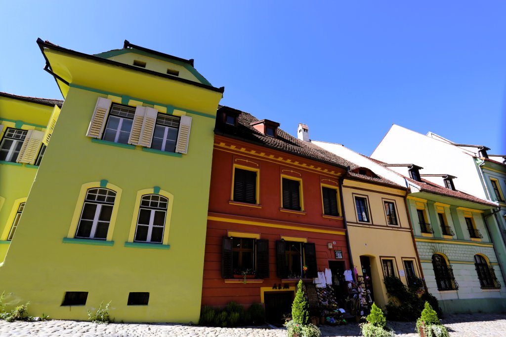 Sighișoara is a small, fortified town in Romania that's known for its well-preserved medieval architecture. It's a UNESCO World Heritage Site.