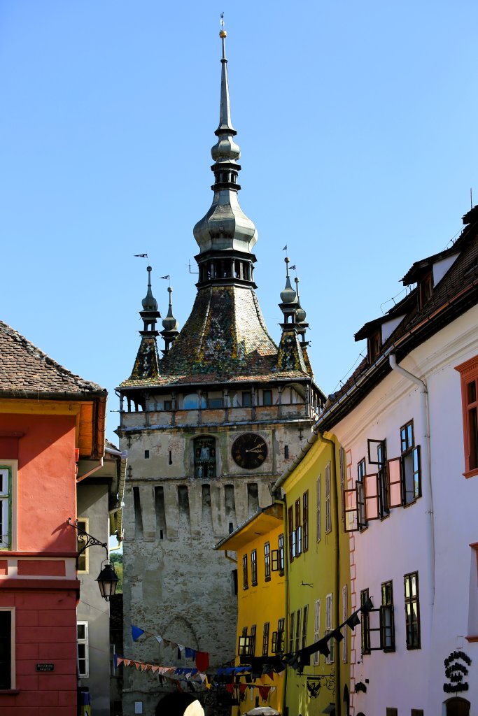 A view of the UNESCO World Heritage-listed Sighișoara old town.