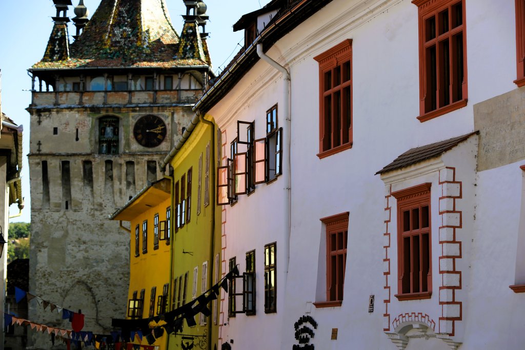 A view of the UNESCO World Heritage-listed Sighișoara old town.
