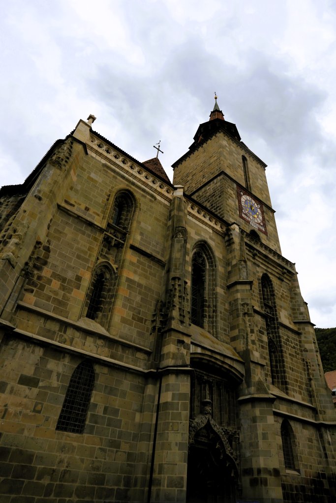 Built during medieval times from beige sandstone, the "Black Church" is the main city landmark of historical Brașov, and a museum is open to visitors.