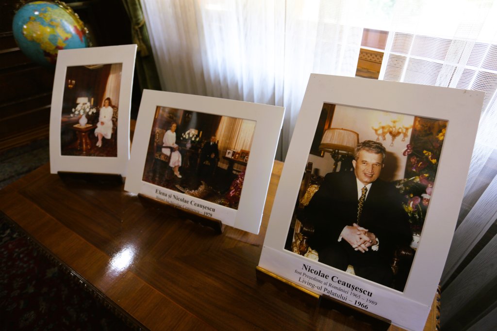 Photos of Nicolae and Elena Ceaușescu, during their residence at the Spring Palace in Bucharest.