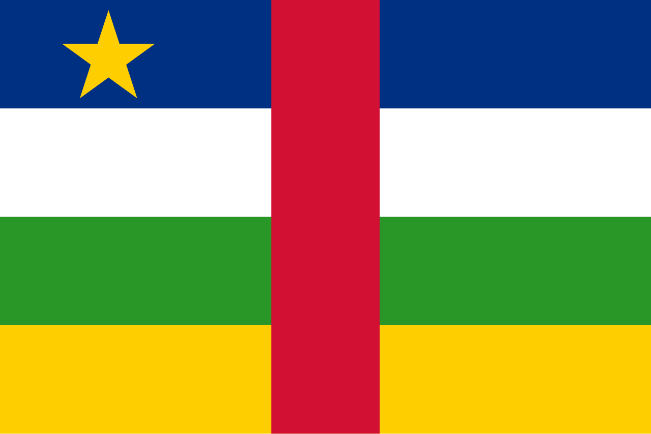 Flag of the Central African Republic.