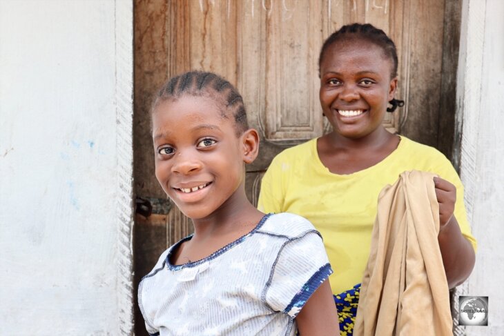 Beautiful smiles in West Point, Monrovia.