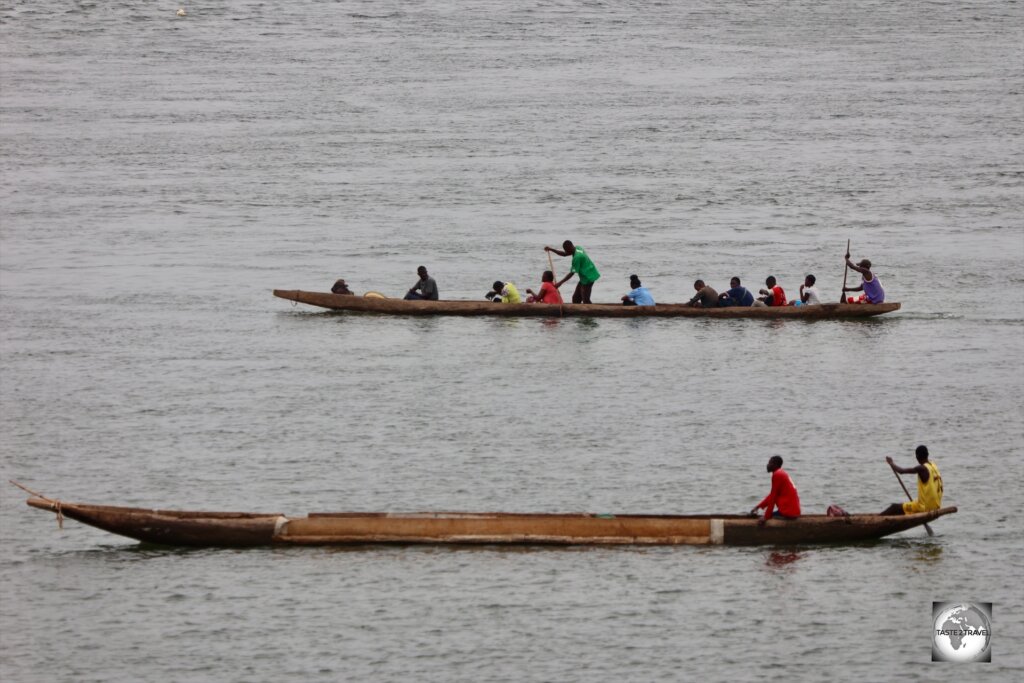 Bangui is located on the Ubangi River, which forms the border between CAR and DRC.