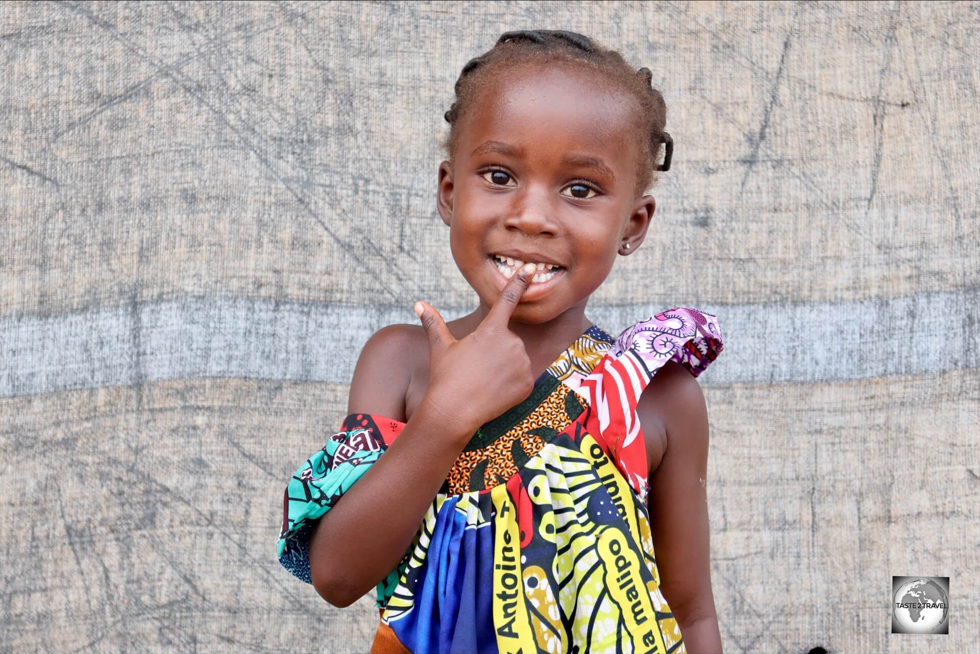 One of the cute inhabitants of "Camp île Bongo Soua", a refugee camp on the banks of the Ubangi River in Bangui. 