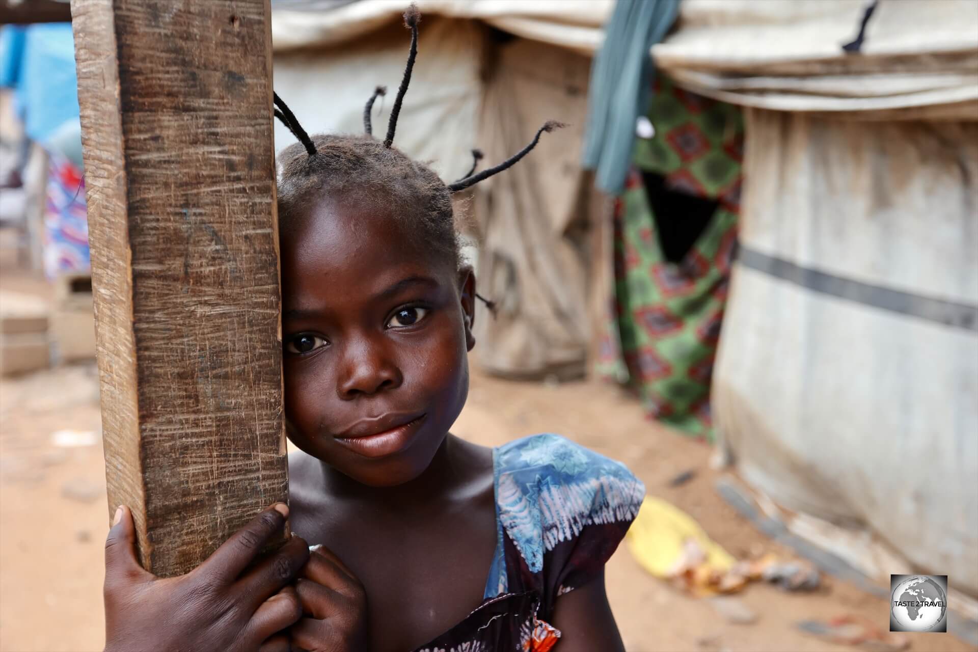 Despite their living conditions, the inhabitants of "Camp île Bongo Soua" were welcoming and friendly.
