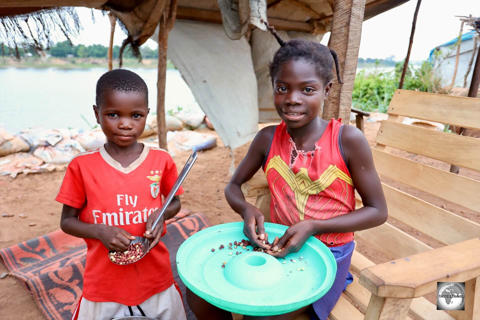 Children in a refugee camp in Bangui, Central African Republic.