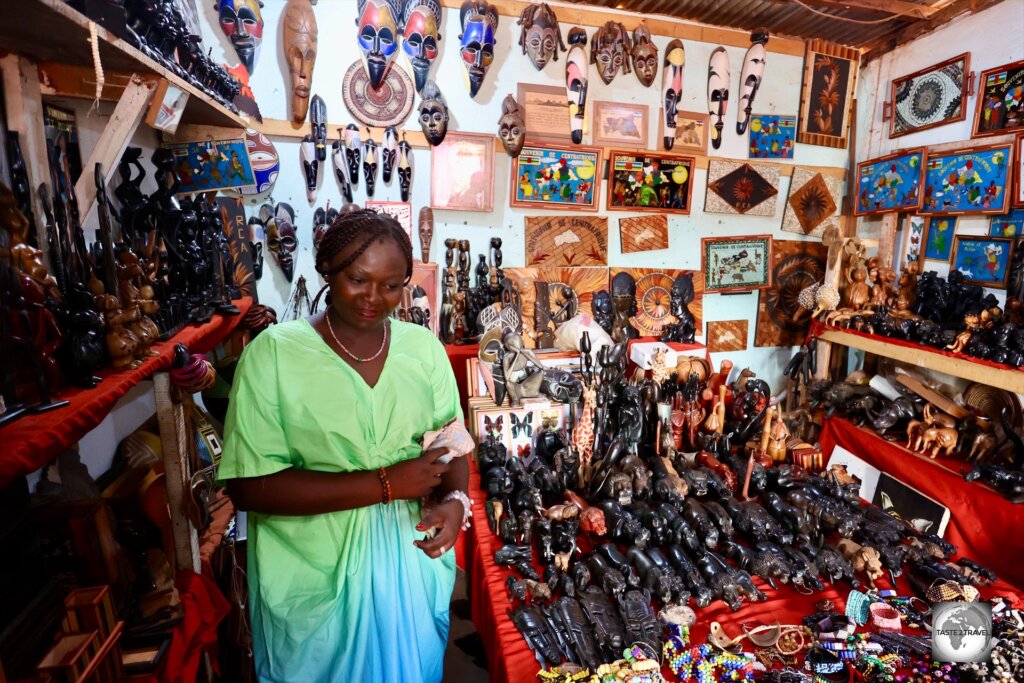An Aladdin's cave of handmade souvenirs at the Centre Artisanal (Artisanal Market) in Bangui.