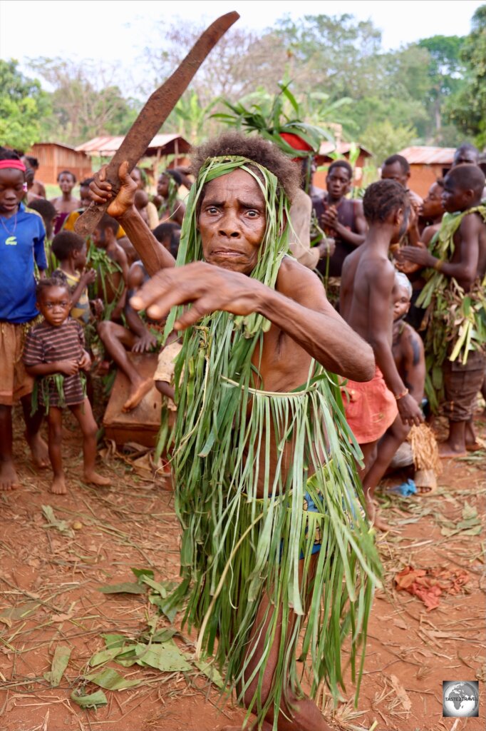 Aka Pygmies are known for their traditional song and dance.