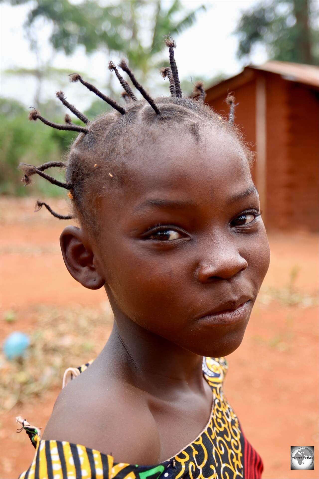 A young Aka Pygmy girl.