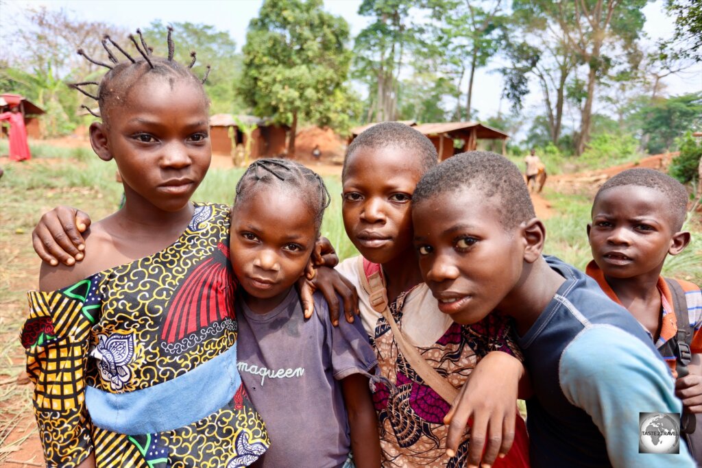 Aka Pygmy youth in the village of Kpèkèto, which is a 2-hour drive south-west of Bangui, close to the border of the Republic of the Congo.