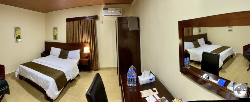 My room at the excellent Cape Coast Hotel.