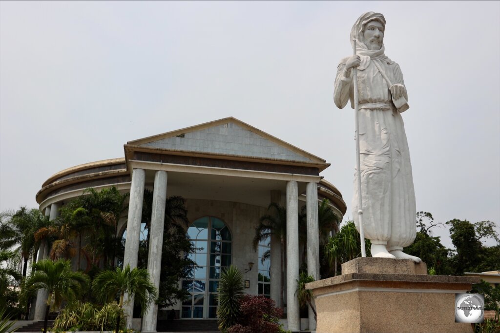 A statue of Pierre Savorgnan de Brazza, the French explorer of Italian origin, who founded Brazzaville in October 1880.